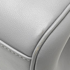 セリーヌ ティーン ソフト16 セーズ 斜め掛け ショルダーバッグ ライトグレー レザー レディース CELINE 中古