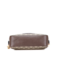 グッチ GGスプリーム ネオ ヴィンテージ 斜め掛け ショルダーバッグ 476466 ベージュ ブラウン PVC レザー レディース GUCCI 【中古】