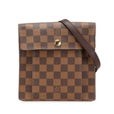 ルイ ヴィトン ダミエ ピムリコ 斜め掛け ショルダーバッグ ポシェット N45272 ブラウン PVC レザー レディース LOUIS VUITTON 【中古】