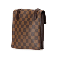 ルイ ヴィトン ダミエ ピムリコ 斜め掛け ショルダーバッグ ポシェット N45272 ブラウン PVC レザー レディース LOUIS VUITTON 【中古】