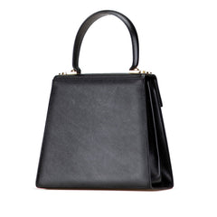 サルヴァトーレフェラガモ ガンチーニ ハンドバッグ ショルダーバッグ 2WAY ブラック レザー レディース Salvatore Ferragamo 【中古】