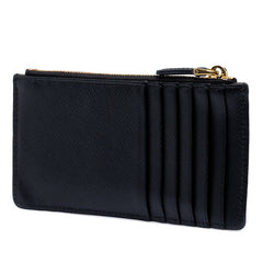 プラダ サフィアーノ フラグメントケース コインケース 1MC054 ブラック レザー レディース PRADA 中古