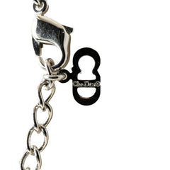 ディオール ハート スター 星 月 フェイクパール ネックレス シルバー メタル レディース Dior 【中古】