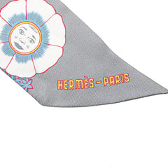 エルメス ツイリー DRESS CODE ドレスコード スカーフ グレー マルチカラー シルク レディース HERMES 【中古】
