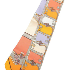 エルメス ツイリー カマイユ Camails スカーフ グレー マルチカラー シルク レディース HERMES 中古
