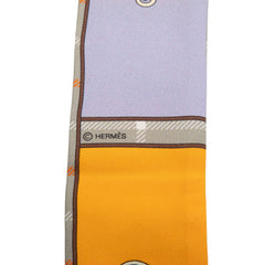 エルメス ツイリー カマイユ Camails スカーフ グレー マルチカラー シルク レディース HERMES 中古