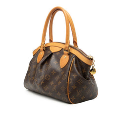 ルイ ヴィトン モノグラム ティヴォリPM ハンドバッグ M40143 ブラウン PVC レザー レディース LOUIS VUITTON 【中古】