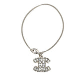 シャネル ココマーク チェーン ブレスレット シルバー メタル ラインストーン レディース CHANEL 【中古】