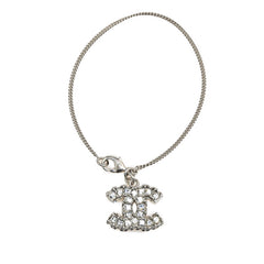 シャネル ココマーク チェーン ブレスレット シルバー メタル ラインストーン レディース CHANEL 【中古】