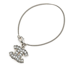 シャネル ココマーク チェーン ブレスレット シルバー メタル ラインストーン レディース CHANEL 【中古】