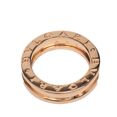 ブルガリ ビーゼロワン リング 指輪 #48 K18PG ピンクゴールド レディース BVLGARI 【中古】