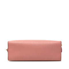 プラダ ロゴ 斜め掛け ショルダーバッグ ピンク サフィアーノレザー レディース PRADA 中古