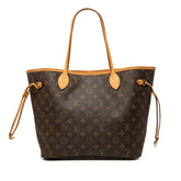 ルイ ヴィトン モノグラム ネヴァーフルMM ショルダーバッグ トートバッグ M40995 ブラウン PVC レザー レディース LOUIS VUITTON 中古