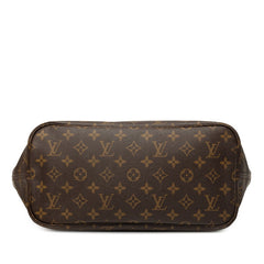 ルイ ヴィトン モノグラム ネヴァーフルMM ショルダーバッグ トートバッグ M40995 ブラウン PVC レザー レディース LOUIS VUITTON 中古