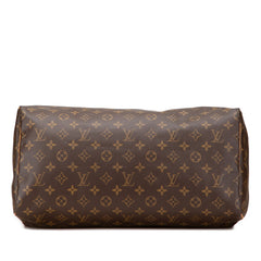 ルイ ヴィトン モノグラム スピーディ40 ハンドバッグ ボストンバッグ トラベルバッグ M41522 ブラウン PVC レザー レディース LOUIS VUITTON 【中古】