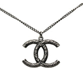 シャネル ココマーク ネックレス B10A ブラック メタル レディース CHANEL 【中古】