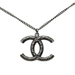 シャネル ココマーク ネックレス B10A ブラック メタル レディース CHANEL 【中古】