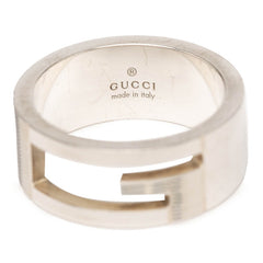 グッチ ブランデッドG リング 指輪 #14 SV925 シルバー レディース GUCCI 【中古】