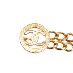 シャネル ココマーク チェーン ベルト ゴールド メッキ レディース CHANEL 【中古】