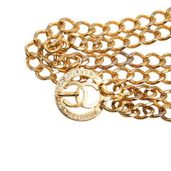 シャネル ココマーク チェーン ベルト ゴールド メッキ レディース CHANEL 【中古】