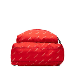 バレンシアガ エクスプローラー ロゴ リュック バックパック 503221 レッド ナイロン レディース BALENCIAGA 【中古】