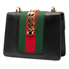 グッチ シルヴィ チェーン ショルダーバッグ 431666 ブラック マルチカラー レザー レディース GUCCI 【中古】