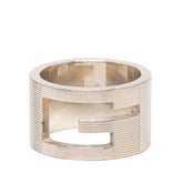 グッチ ブランデッドG ワイド リング 指輪 #13 SV925 シルバー レディース GUCCI 【中古】