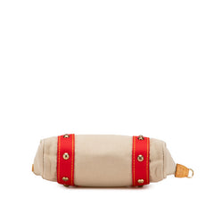 ルイ ヴィトン アンティグア カバPM ハンドバッグ M40038 ベージュ レッド キャンバス レディース LOUIS VUITTON 【中古】