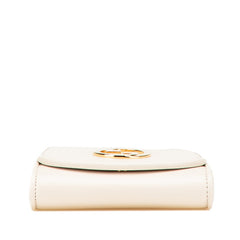 グッチ ブロンディ ミディアム チェーン ショルダーバッグ ウォレットバッグ 725219 アイボリー ゴールド レザー レディース GUCCI 【中古】