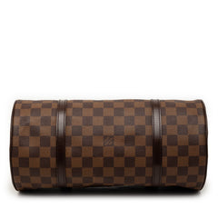ルイ ヴィトン ダミエ パピヨン30 ハンドバッグ N51303 ブラウン PVC レザー レディース LOUIS VUITTON 【中古】