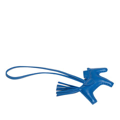 エルメス ロデオPM バッグチャーム ブルーザンジバル ブルー系 アニョーミロ レザー レディース HERMES 【中古】