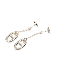 エルメス シェーヌダンクル ピアス シルバー SV925 シルバー レディース HERMES 【中古】