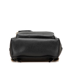 グッチ ソーホー インターロッキングG リュック バックパック 536192 ブラック レザー レディース GUCCI 【中古】