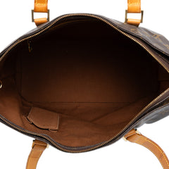 ルイ ヴィトン モノグラム カバ メゾ ショルダーバッグ トートバッグ M51151 ブラウン PVC レザー レディース LOUIS VUITTON 中古