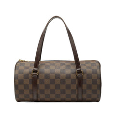 ルイ ヴィトン ダミエ パピヨン26 ハンドバッグ N51304 ブラウン PVC レザー レディース LOUIS VUITTON 【中古】