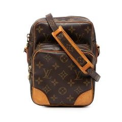 ルイ ヴィトン モノグラム アマゾン 斜め掛け ショルダーバッグ M45236 ブラウン PVC レザー レディース LOUIS VUITTON 【中古】