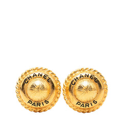 シャネル ヴィンテージ ラウンド イヤリング 95A刻印 ゴールド メッキ レディース CHANEL 【中古】