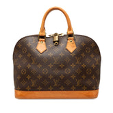 ルイ ヴィトン モノグラム アルマPM ハンドバッグ M51130 ブラウン PVC レザー レディース LOUIS VUITTON 【中古】