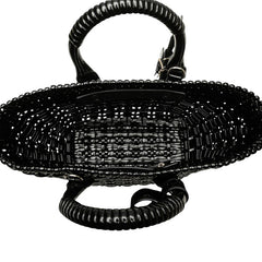 バレンシアガ ビストロXS ショルダーバッグ バスケットバッグ 2WAY 671342 ブラック パテントレザー レディース BALENCIAGA 【中古】