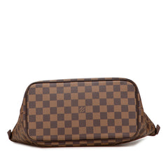 ルイ ヴィトン ダミエ サレヤPM ハンドバッグ トートバッグ N51183 ブラウン PVC レザー レディース LOUIS VUITTON 【中古】
