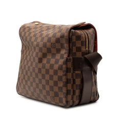 ルイ ヴィトン ダミエ ナヴィグリオ 斜め掛け ショルダーバッグ N45255 ブラウン PVC レディース LOUIS VUITTON 【中古】