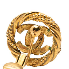 シャネル ココマーク ラウンド ツイスト イヤリング イヤークリップ ゴールド メッキ レディース CHANEL 中古