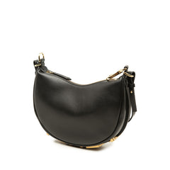 フェンディ フェンディ グラフィ 斜め掛け ショルダーバッグ 8BS081 ブラック レザー レディース FENDI 中古