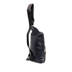 ルイ ヴィトン ダミエ アンフィニ アヴェニュー スリングバッグ ボディバッグ N40303 ネイビー PVC レザー メンズ LOUIS VUITTON 中古