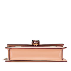 ブルガリ セルペンティ フォーエバー チェーン ショルダーバッグ ベージュ ワインレッド レザー レディース BVLGARI 【中古】