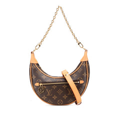 ルイ ヴィトン モノグラム ループ ショルダーバッグ ハンドバッグ 2WAY M81098 ブラウン PVC レザー レディース LOUIS VUITTON 【中古】