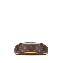 ルイ ヴィトン モノグラム ループ ショルダーバッグ ハンドバッグ 2WAY M81098 ブラウン PVC レザー レディース LOUIS VUITTON 【中古】