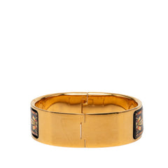 エルメス エマイユGM ロケ ブレスレット ゴールド マルチカラー メッキ レディース HERMES 【中古】