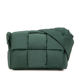 ボッテガヴェネタ パデット テック カセット スモール ショルダーバッグ 755182 カーキ ポリアミド レディース BOTTEGAVENETA 【中古】