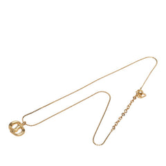 ディオール CDロゴ チェーン ペンダント ネックレス ゴールド メッキ レディース Dior 【中古】